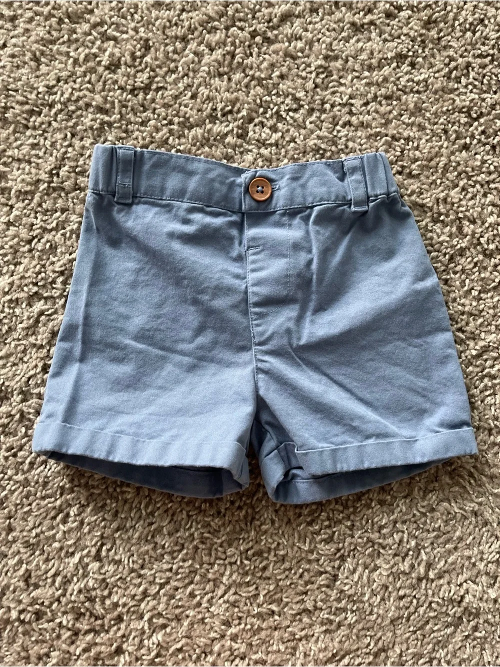 Caribbean Joe Boys Blue and White Striped Shirt with Blue Shorts Matching Set